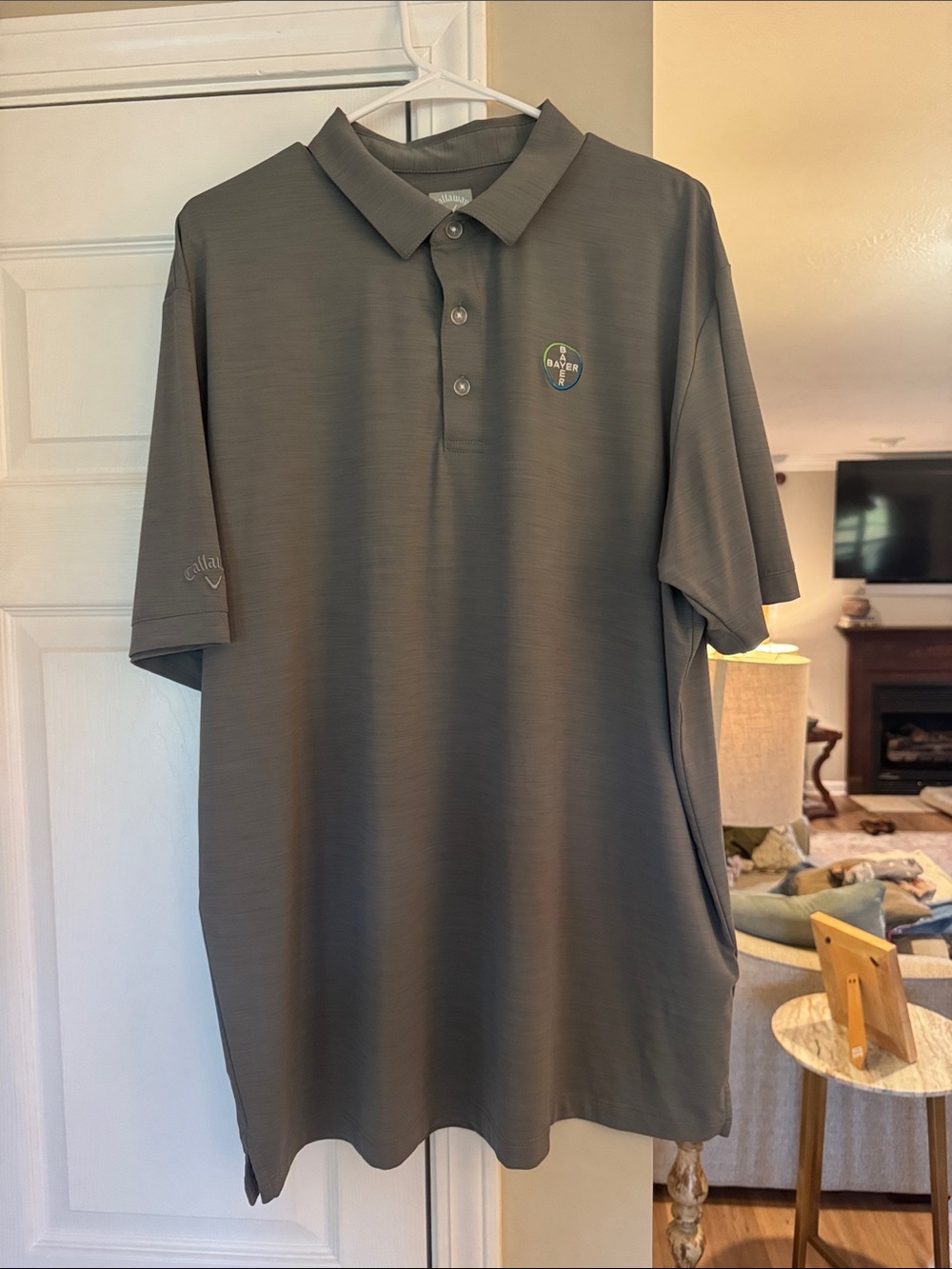 Callaway Men's  Gray Short-Sleeve Golf Polo